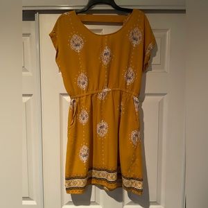 Pink Republic Yellow Dress w/ Pockets